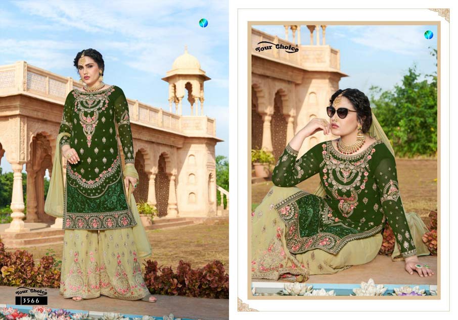 Glorina Vol-5 Georgette Sarara Salwar Suits Set Glorina Vol-5 Georgette Sarara Salwar Suits Set